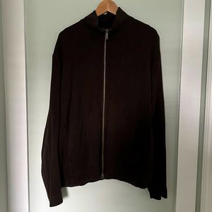 Banana Republic brown full-zip jacket in brown. Size L
